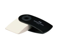 Ластик Faber-Castell 182410 sleeve mini белый виниловый в пластиковом чехле