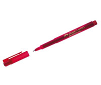 Капілярна ручка Faber-Castell BROADPEN 1554 червоний, 0,8 мм, 155421