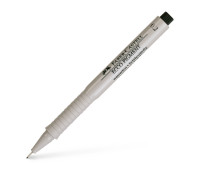 Ручка капілярна Faber-Castell Ecco Pigment для графічних робіт, діаметр 0,2 мм, колір чорний, 166299