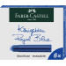 Картриджі Faber-Castell для пір'яних ручок стандартні сині 6 шт, 185506