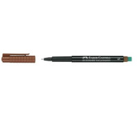 Маркер перманентний Faber-Castell Multimark OHP 1523 S (0,4 мм) коричневий, 152378