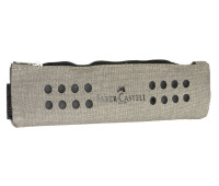 Пенал тканинний Faber-Castell Grip 2001 з гумкою, пісочний, 573175