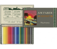 Карандаши цветные лимитированный выпуск Faber-Castell POLYCHROMOS 111 лет, 36 цв. в метал. коробке, 211003