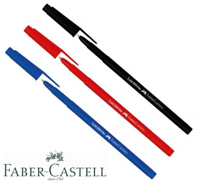 Faber-Castell шариковая ручка красная - 034-f