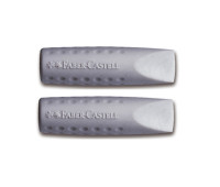 Ластик Faber-Castell 187000 колпачек 2шт. grip 2001 серый