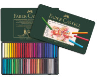 Суха пастель Faber-Castell POLYCHROMOS 60 кольорів в металевій коробці, 128560