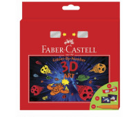 Набор 3D - Фломастеры Faber-Castell Connector + 5 картинок+ очки