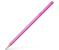 Карандаш чернографитный Faber-Castell Grip Sparkle Pearl розовый корпус, 118212