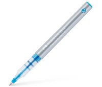 Ручка-ролер Faber-Castell Free Ink rollerball, колір чорнила лазурний, 0,7 мм, одноразова, 348147