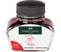 Чорнило для пір'яних ручок Faber-Castell Fountain Pen Ink Red 30 ml, колір червоний, 148704