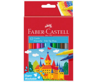 Фломастери Faber-Castell Felt tip "Замок" у картонній коробці 12 кольорів, 554201