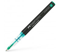 Ручка-роллер Faber-Castell Free Ink цвет чернил зеленый, 1,5 мм, одноразовая, 348363