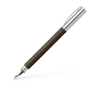 Пір'яна ручка Faber-Castell Ambition 3D Croco, колір корпусу-коричневий, перо F, 146051