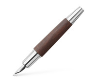 Перьевая ручка Faber-Castell E-motion Pearwood dark brown, корпус дерево груши, перо M, 148210