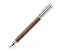 Ручка перьевая Faber-Castell Ambition Walnut Wood, корпус древесина грецкого ореха, перо F, 148581