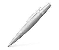 Ручка шариковая Faber-Castell E-motion pure Silver, корпус матовый серебряный, 148676
