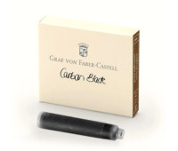 Картриджи для перьевых ручек Graf von Faber-Castell 6 ink cartridges Carbon Black, 6 шт. цвет черный, 141100
