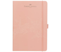 Блокнот Faber-Castell Notebook A5 Pink, картонна обкладинка на резинці, клітина 194 сторінки, рожевий, 10020502