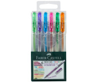 Набор гелевых ручек Faber-Castell TRUE GEL 6 цветов, 0.7 мм, 242622