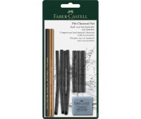 Набор угля и угольных карандашей Faber-Castell PITT Charcoal Set из 10 предметов, 112996