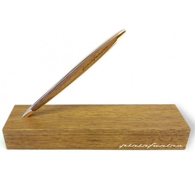 Вічний олівець Pininfarina Cambiano Luxury - Gold, позолочений, вставка волоський горіх