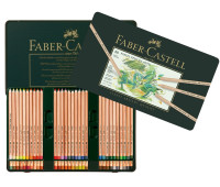 Набір пастельних олівців Faber-Castell PITT PASTEL 60 кольорів в металевій коробці, 112160