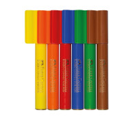 Фломастери Faber-Castell CONNECTOR JUMBO "Скрепляй разом" 6 кольорів в картонній коробці, 155208