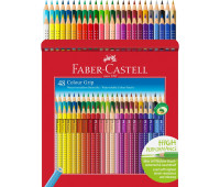Акварельні кольорові олівці Faber-Castell Grip 48 кольорів в картонній коробці, 112449