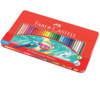 Акварельні олівці Faber-Castell 36 кольорів в металевій коробці, 115931